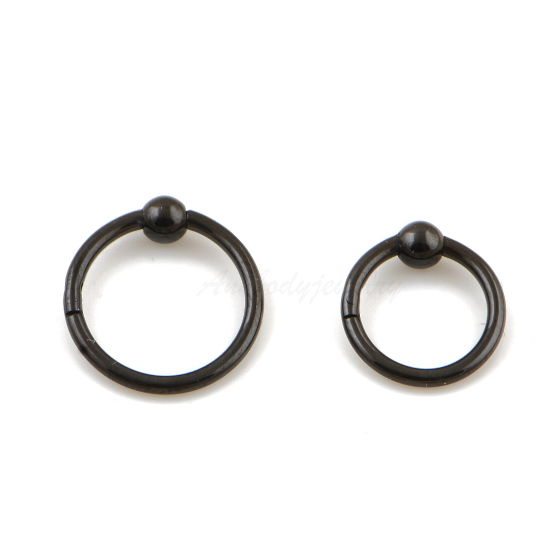 16G 8mm 10mm Hinged Ball Closure Segment Captive Bead Ring Nose Hoop Septum Ring