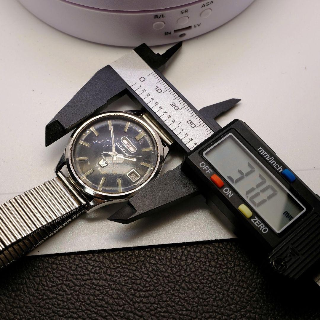 CITIZEN C80 Crystal Seven 33 ACSS 51401-Y Automatic 37mm Black Dial 33 Jewels