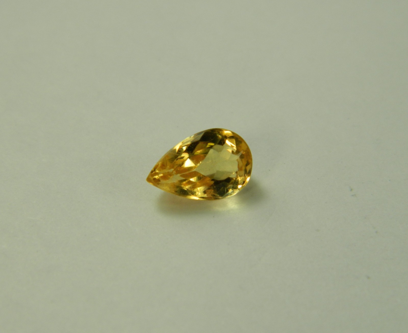 Imperial Topaz 1.12 Ct Clarity VVS Pear Cut Natural Golden Brazil I215