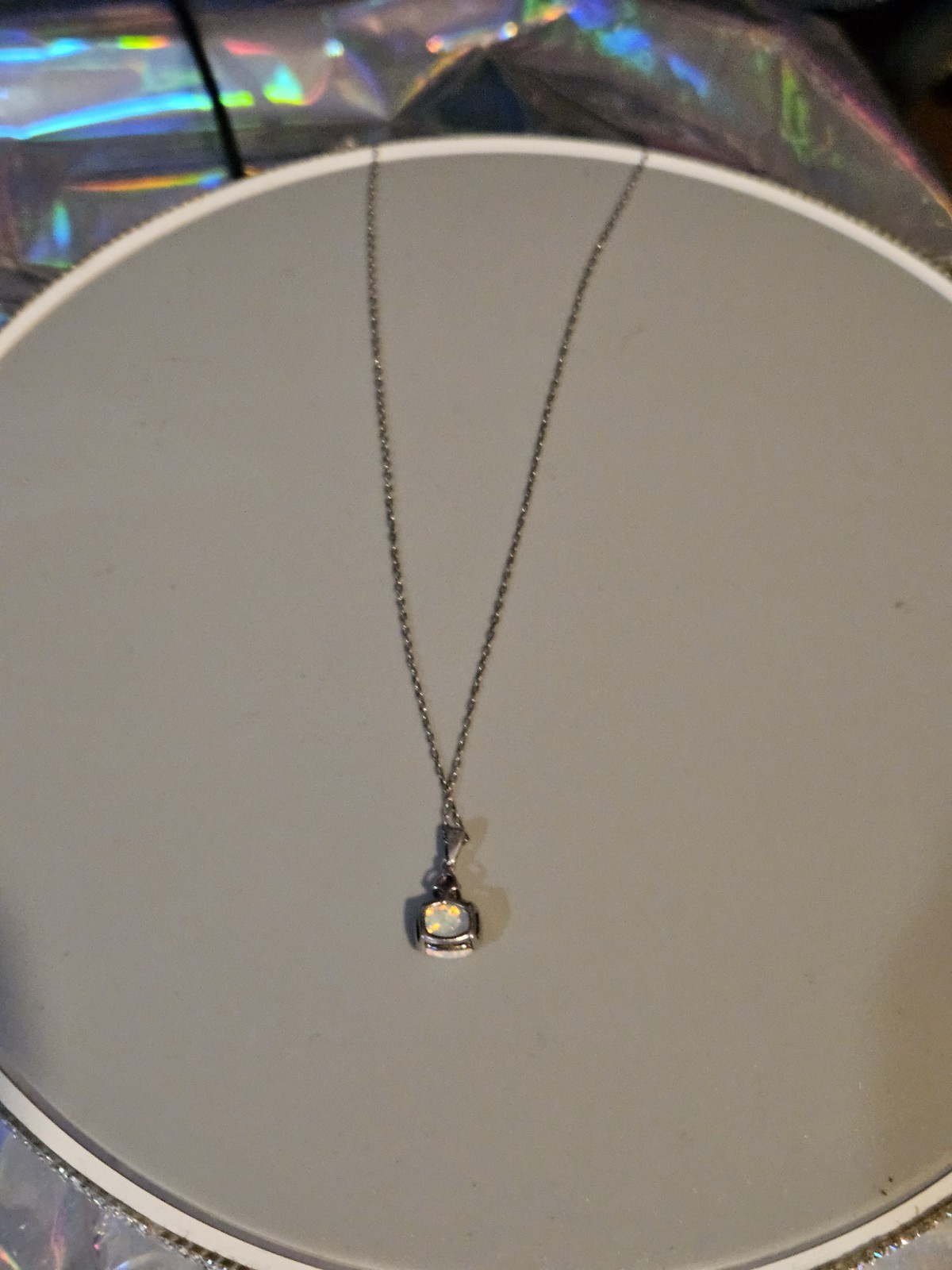 Kay Jewelers Opal Pink Sapphire Necklace