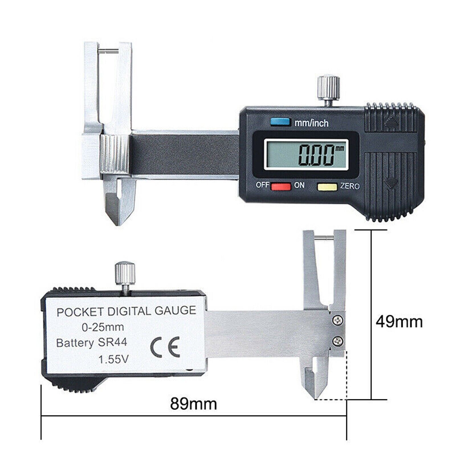 0-25mm Digital LCD Jewelry Caliper Measuring Tool For Pearl Diameter Thickness