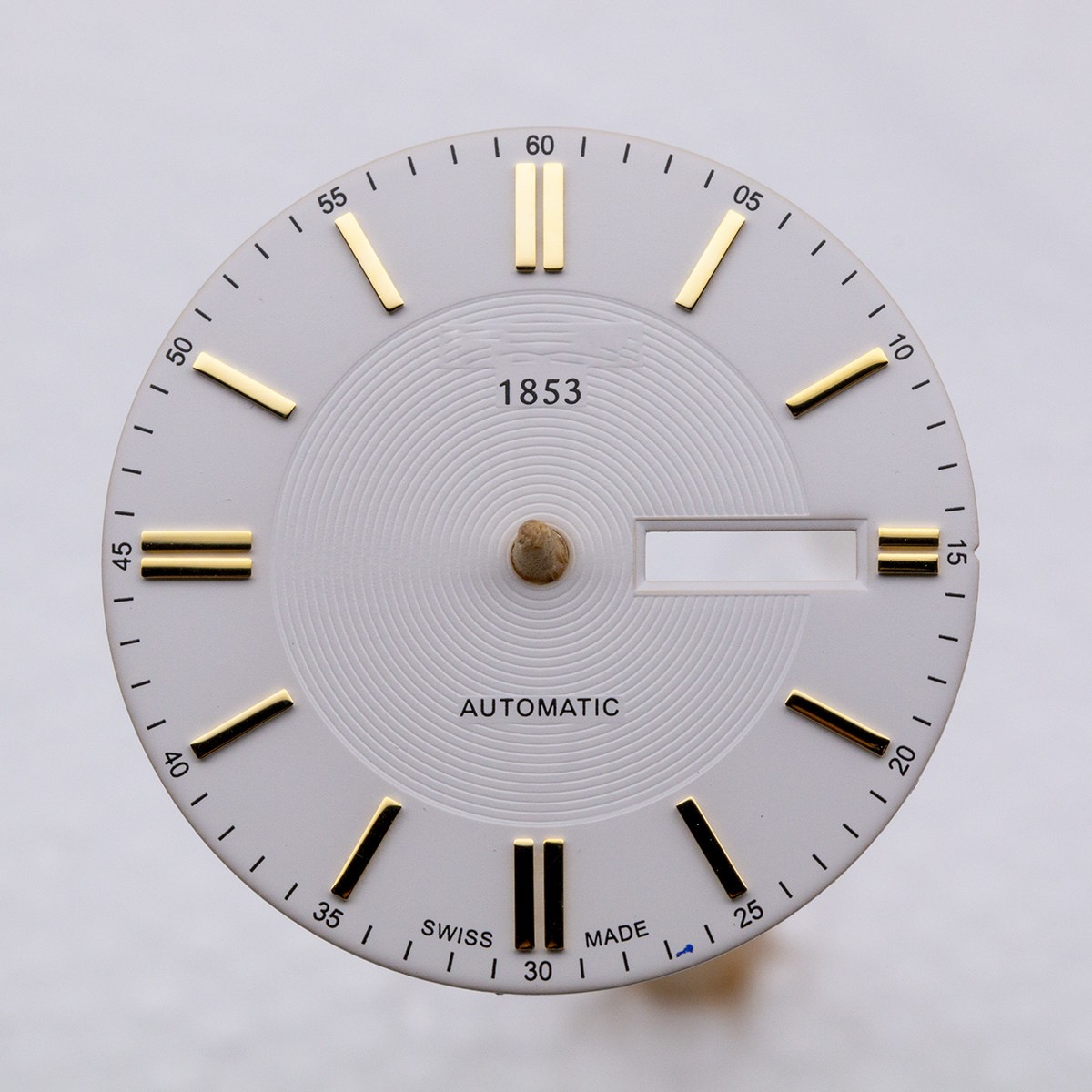 31.8mm Black White Watch Dial Dual Calendar No Lume for ETA2836 Movement Parts