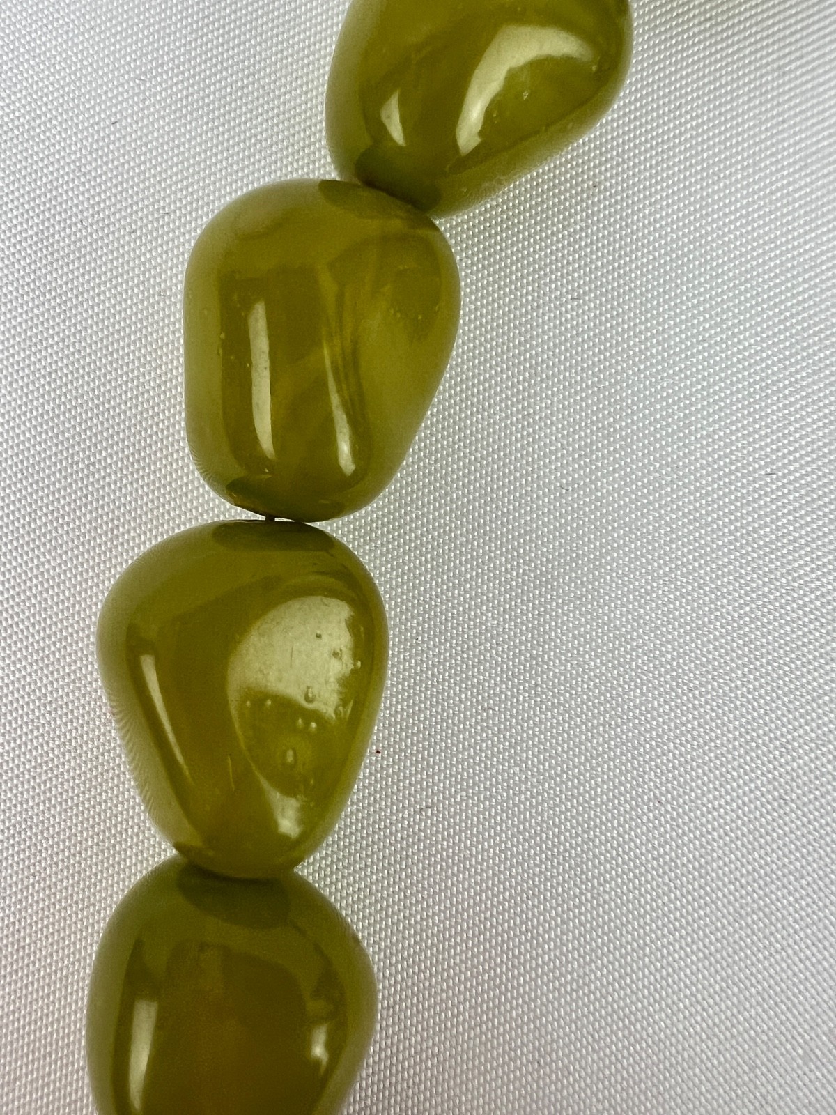 18″ Lime Green Natural Irregular Natural Stones Necklace Spring Summer