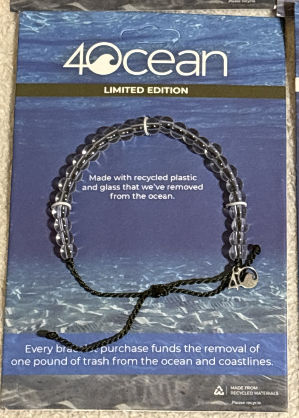 4Ocean Clear Bead Bracelets