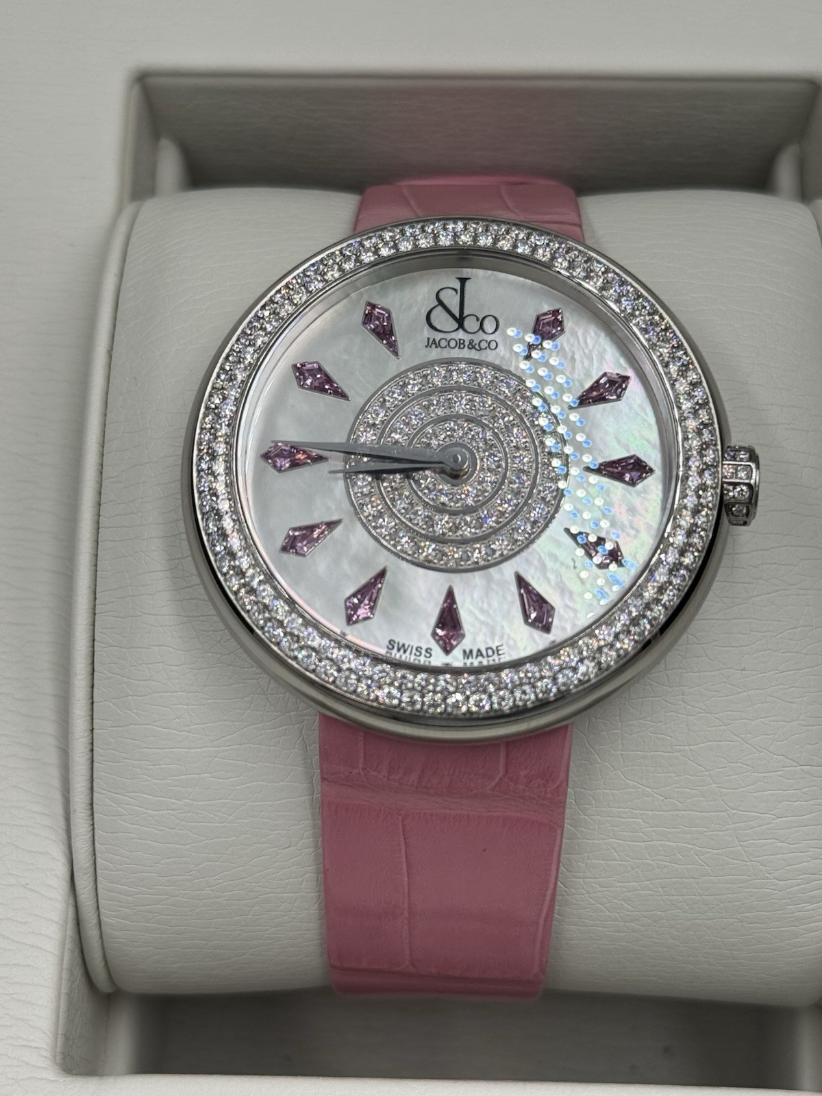 Jacob & Co. Brilliant Saphire 44mm Double Diamond Bezel Watch Box only 999 made