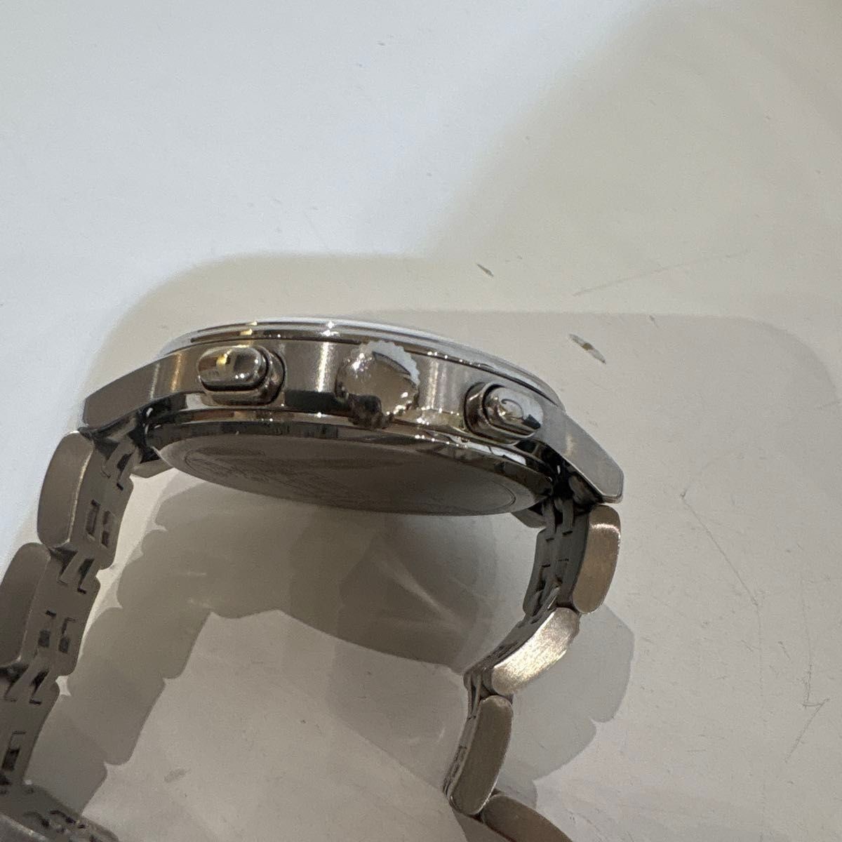 Paul Smith Chronograph Men’s Watch Black Dial Silver SS Working From Japan