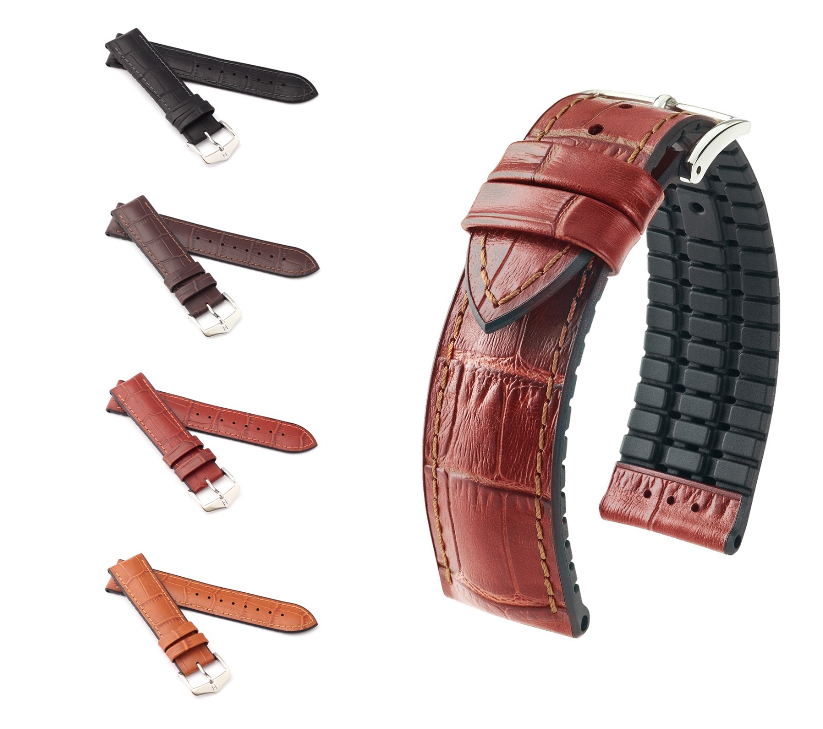 HIRSCH Performance Watch Band “Paul”, 18-24 mm, 4 colors, new!