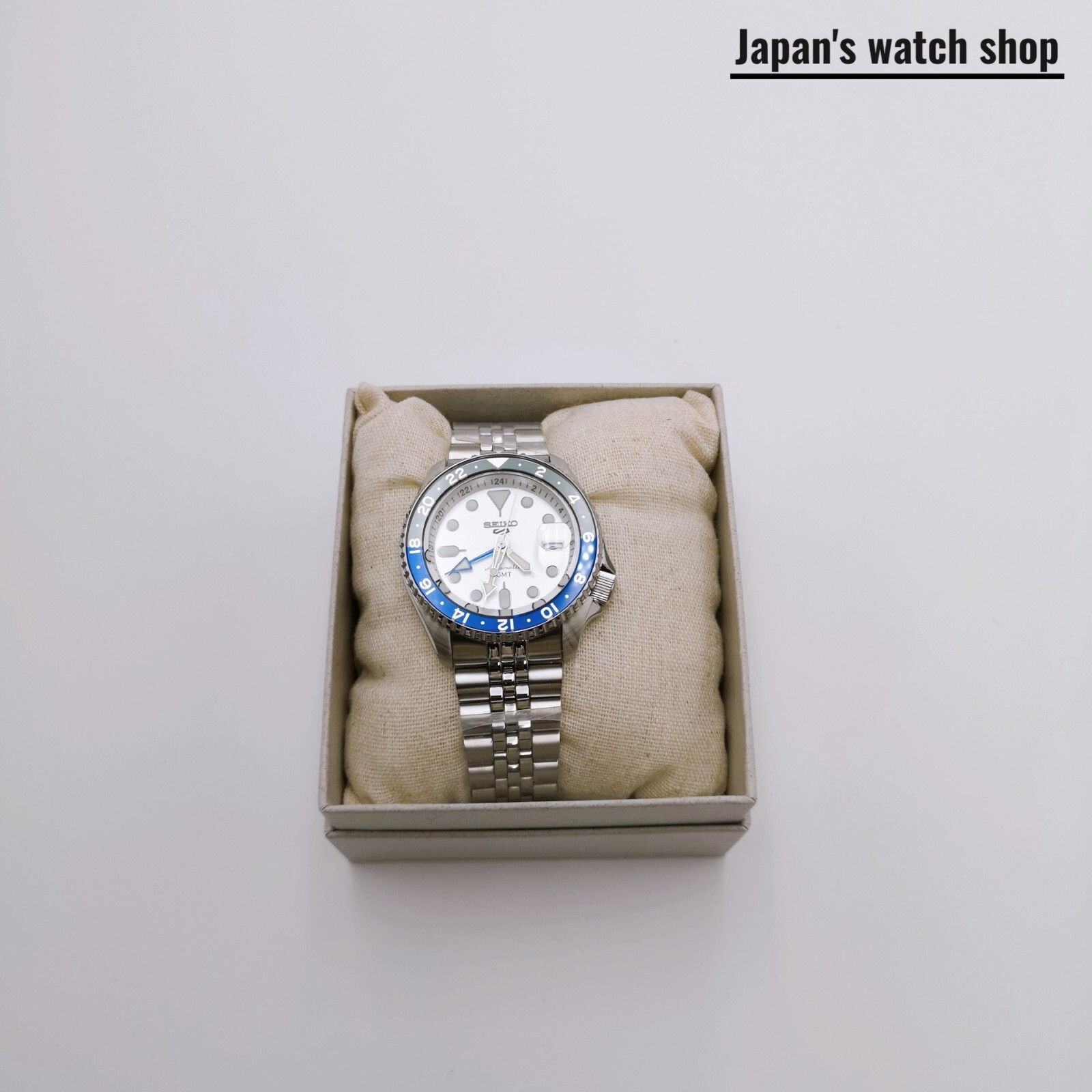 SEIKO 5 Sports SBSC017 White SKX Sports Style GMT Men’s Watch New in Box