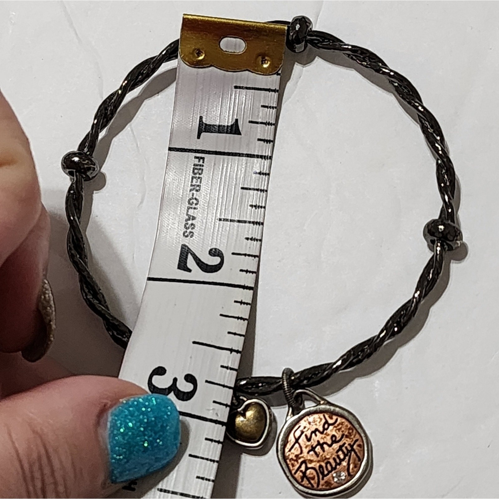 Brighton “everyday find the beauty” mixed metals charm bracelet