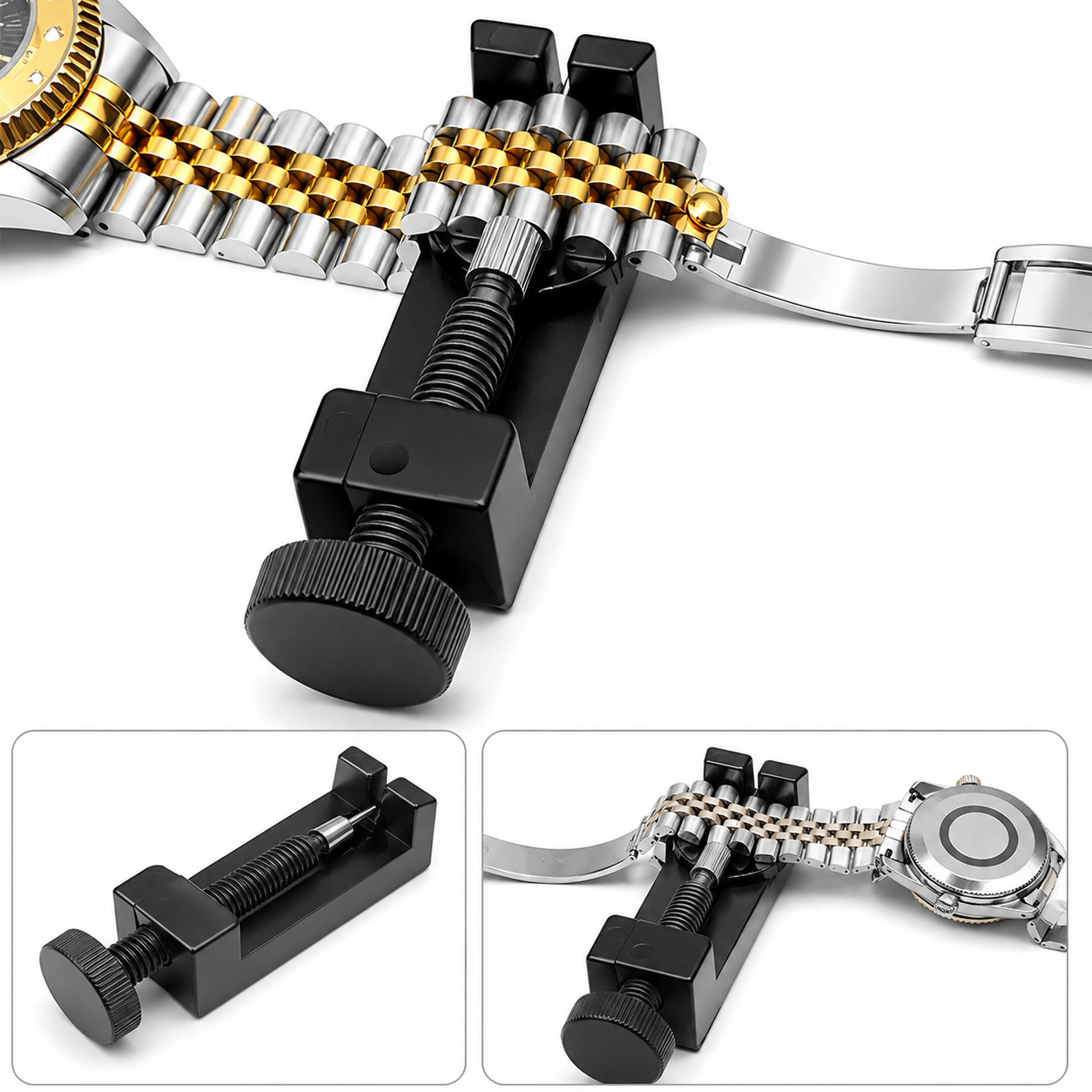 Metal Adjustable Watch Band Strap Bracelet Link Pin Remover Repair Tool Kit US