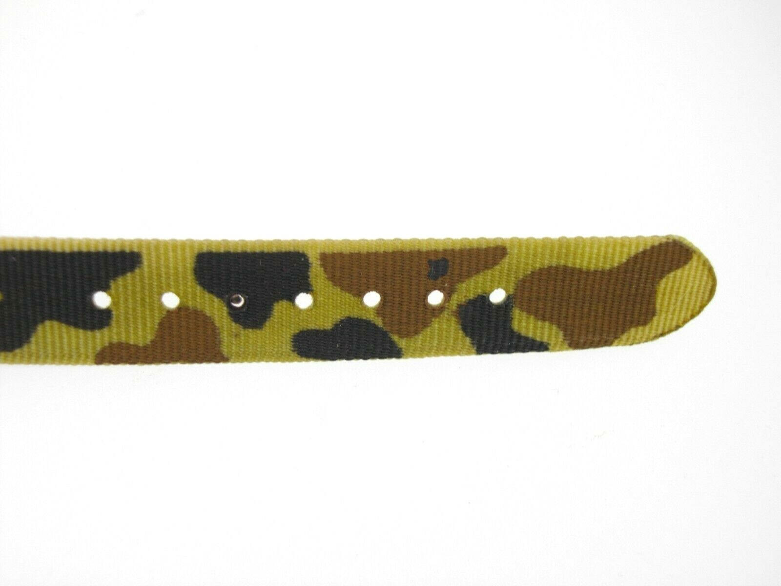 Watchband Nylon strap 12 mm camouflage colors black buckle one piece