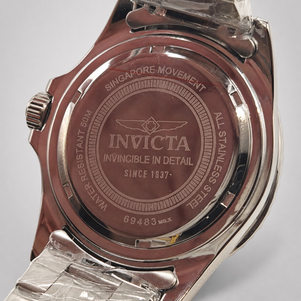Invicta Specialty Rowan 69483 Men’s 40mm Steel Watch Aqua Blue Dial 50M