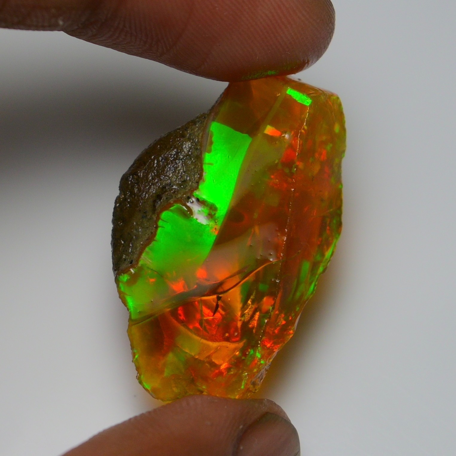 Stunning Ethiopian Opal Rough 30.85 Cts, Large Oil Opal Specimen Natural Opal