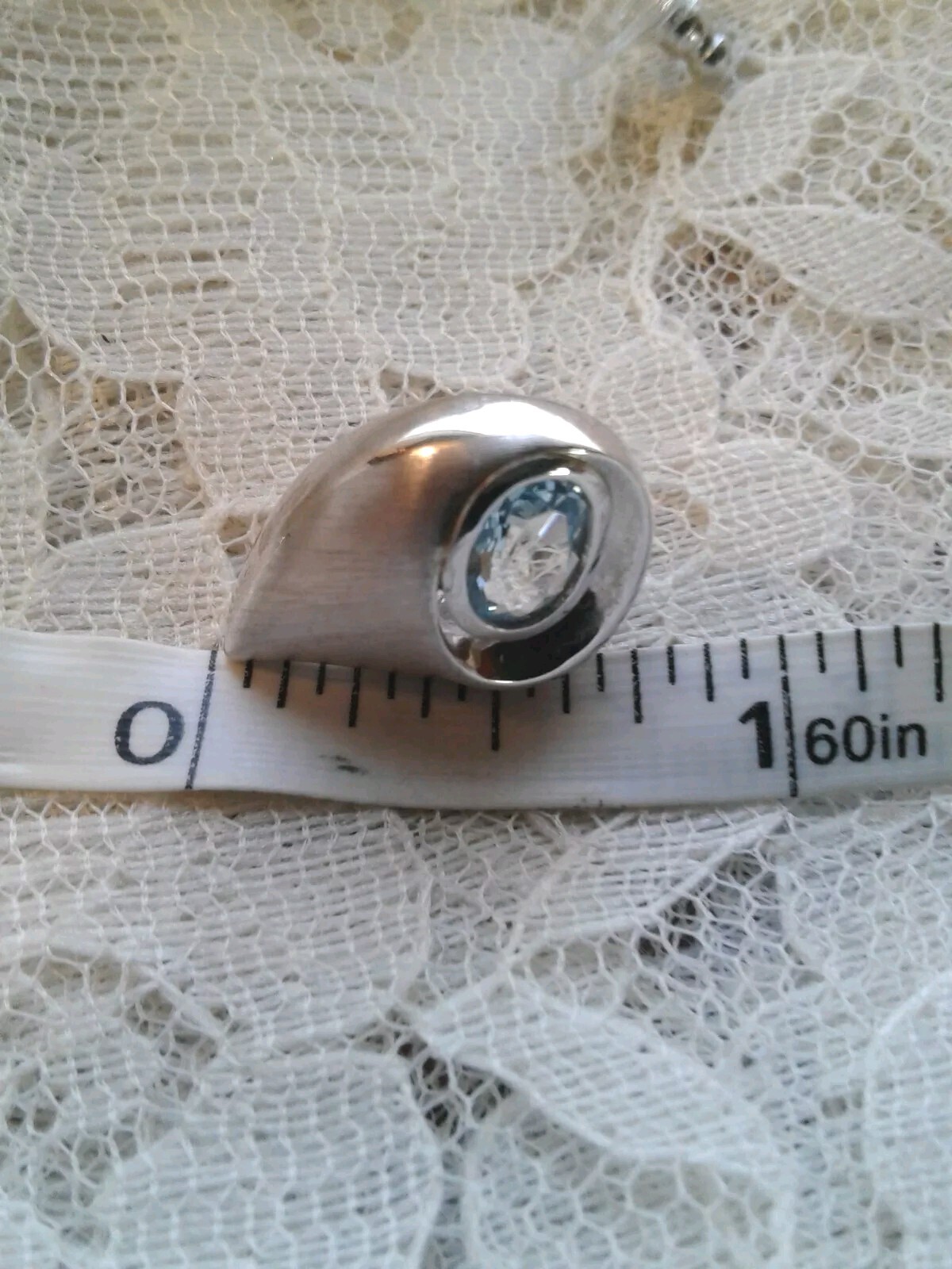 Unique Shape Blue Topaz Post Earrings Set In Satin Finish 925 Sterling Silver