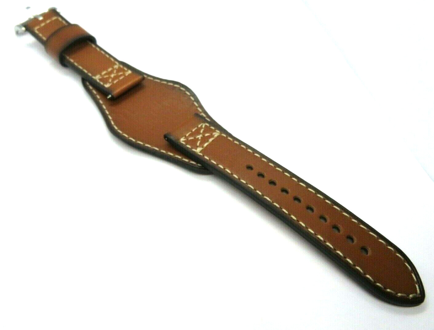 FOSSIL Original Replacement Leather Strap JR1515 Watch Band Brown With Pad 22 Mm