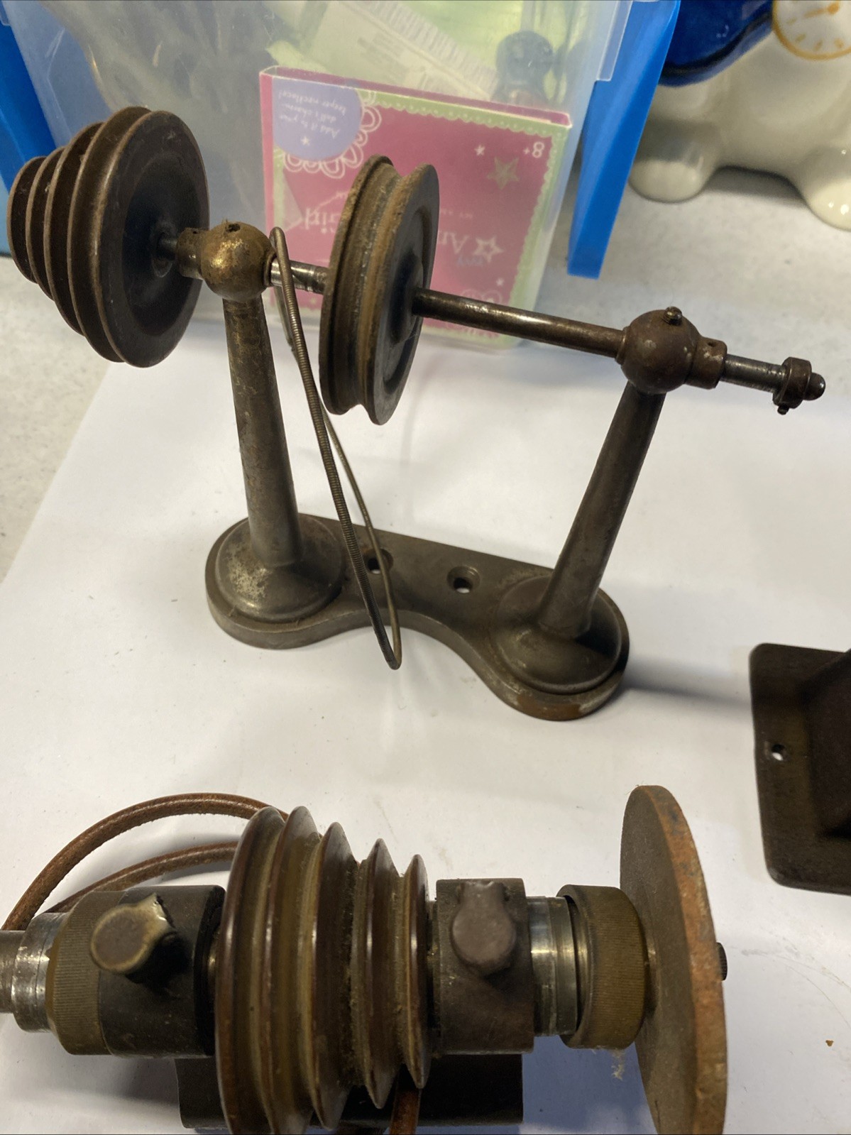Derbyshire Watchmaker Lathe, Working Motor . Parts As Is Watchmakers Estate