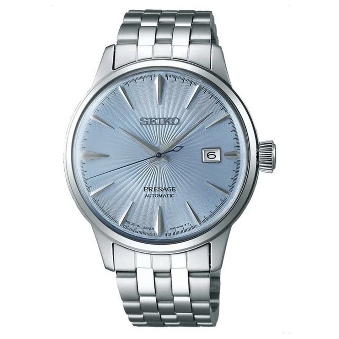 SEIKO Presage SRPE19J1 COCKTAIL TIME Skydiving Blue Steel Bracelet