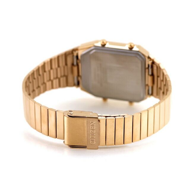 CITIZEN Ana-Digi Temp Reissue Model Warm Gold JG2104-53R New From Japan