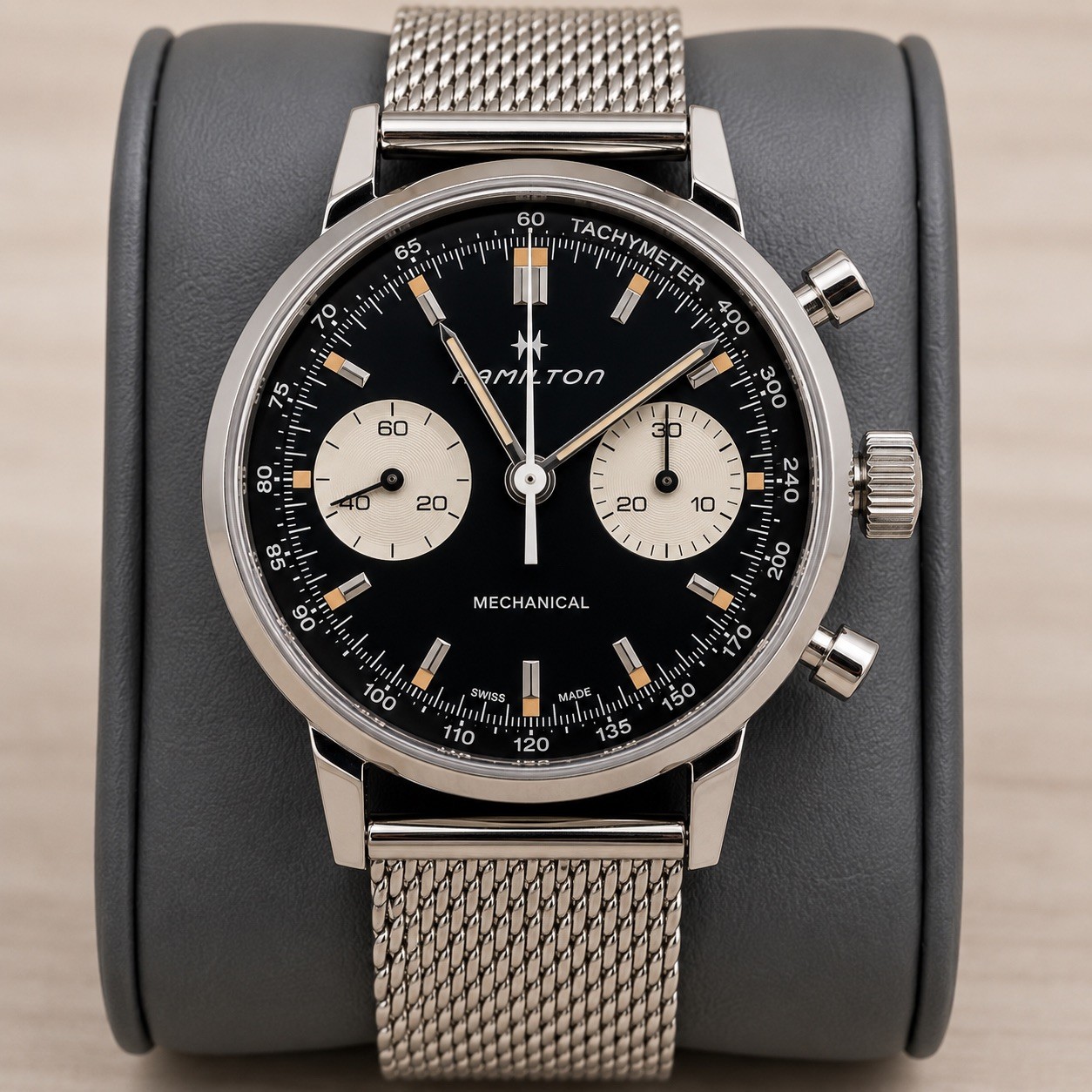 Hamilton Intra-Matic Reverse Panda Chronograph Full Set