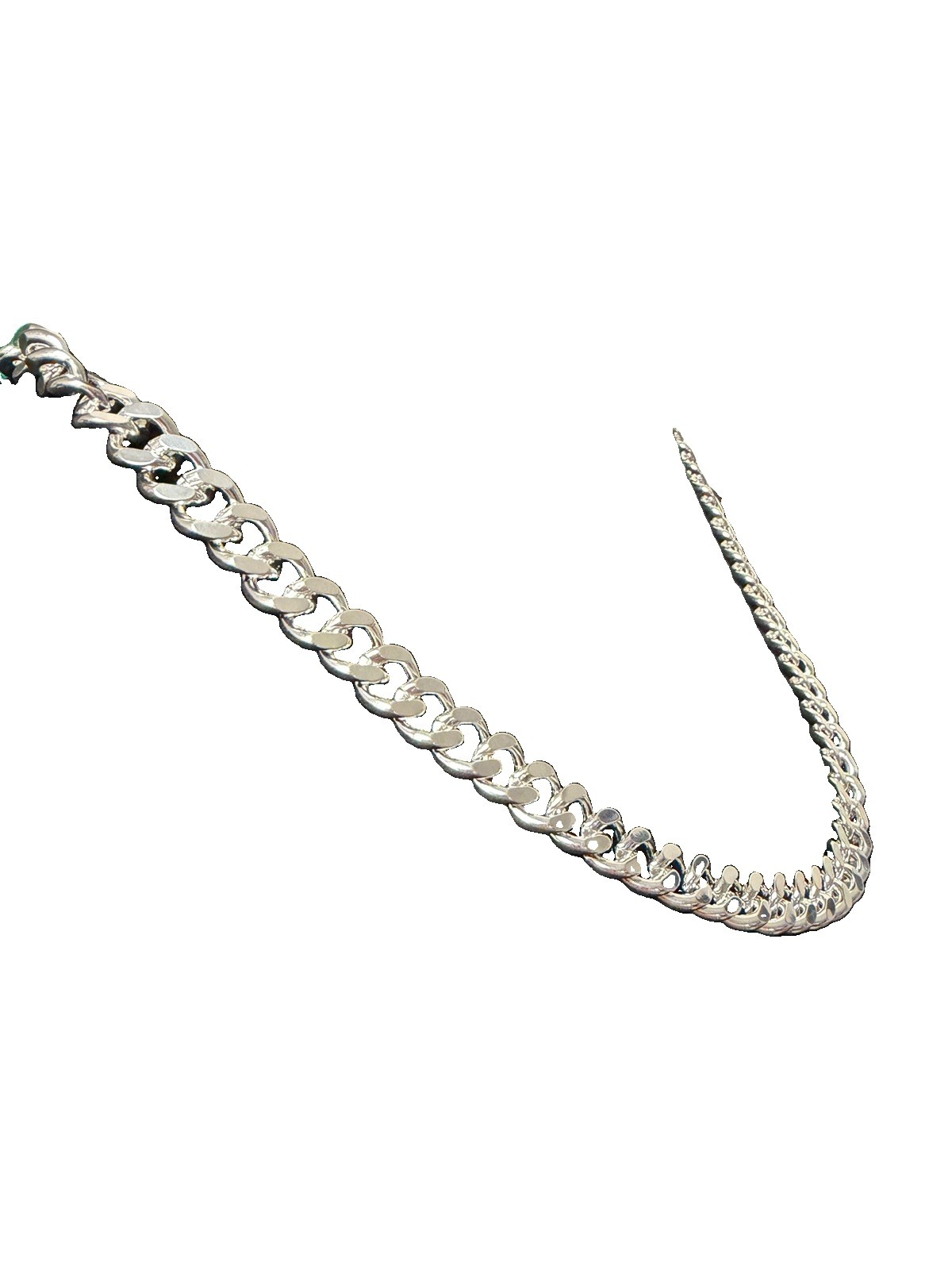 Cuban Link Curb Chain 925 Silver 22” 10MM 78.5G Signed