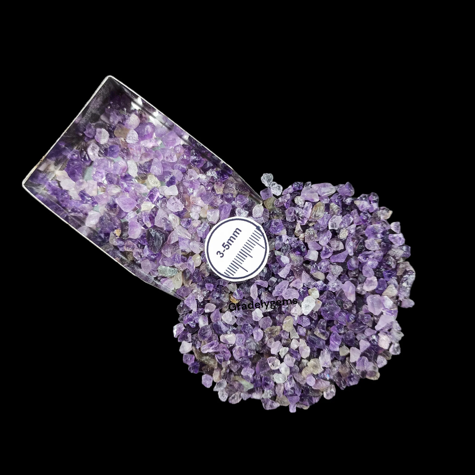 Amethyst Coarse Gemstone 3-5mm for Bottles Home Decor