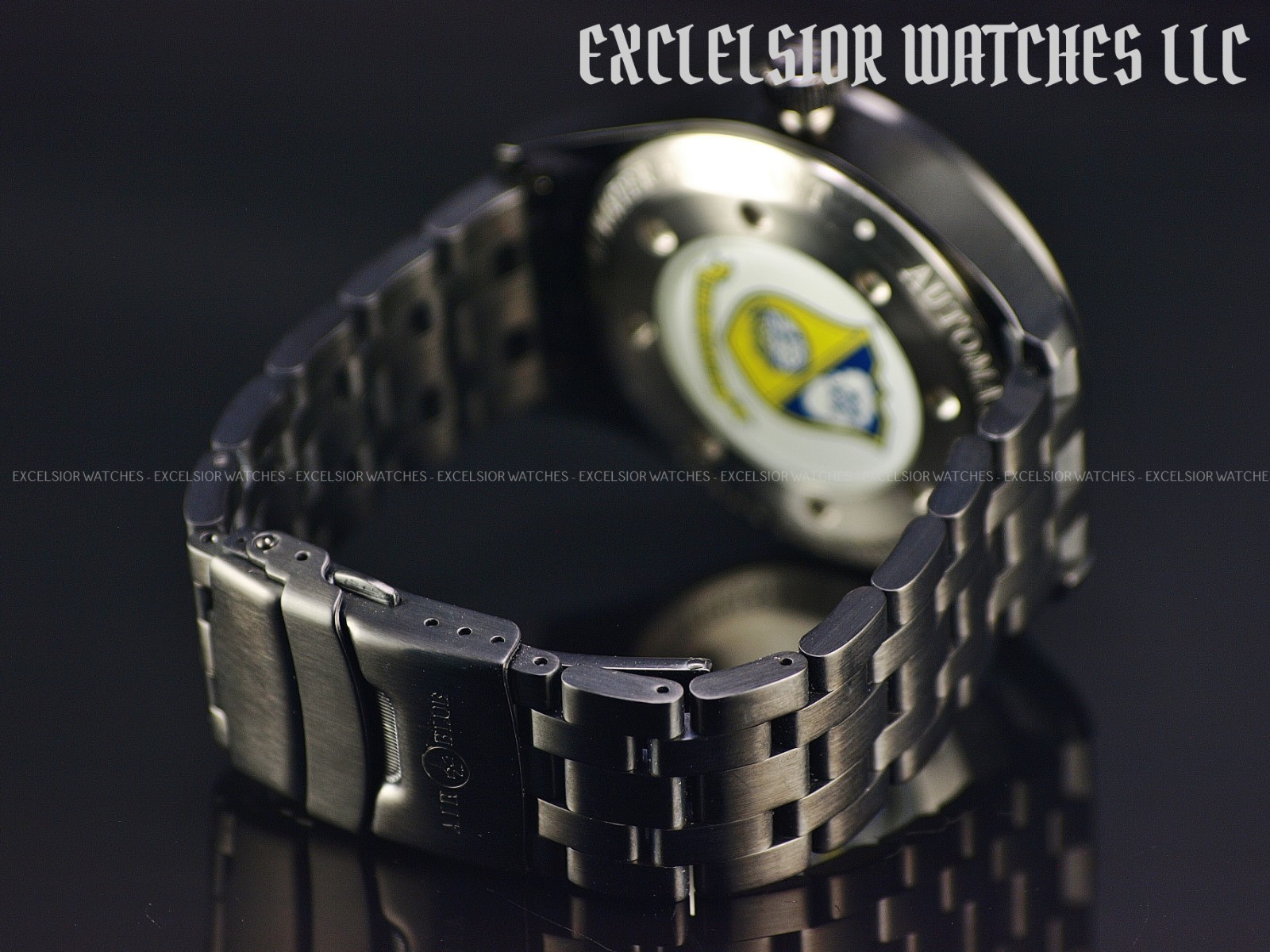 Air Blue By Deep Blue 44mm Blue Angels 9015 Automatic Sapphire Black PVD Watch