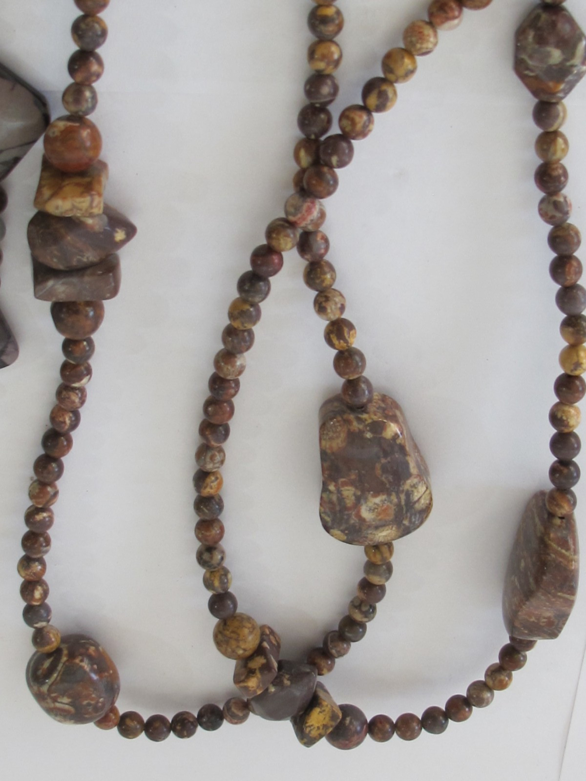 LOT DTR Jay King Mine Find Sterling Bead Necklace Jasper Yellow Tiger Eye (4) pc