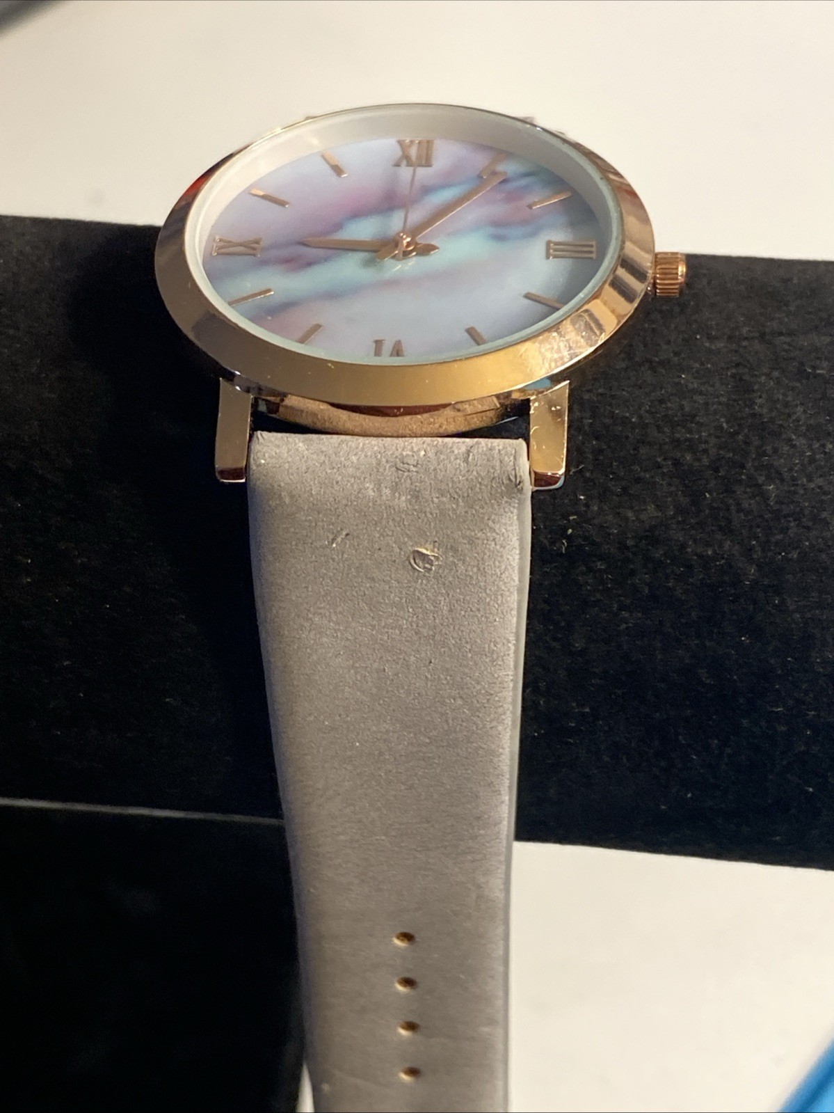 Accutime Watch Corp Rainbow Marbled Women’s 39mm Watch New Battery