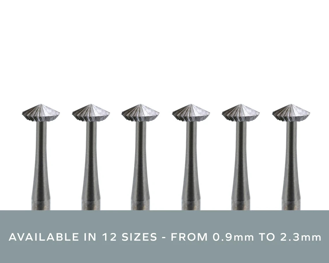 Fig 446 Setting Burs Hart Bur 70 Deg 005 0.5mm Jewelry Bearing Cutter 6 pack