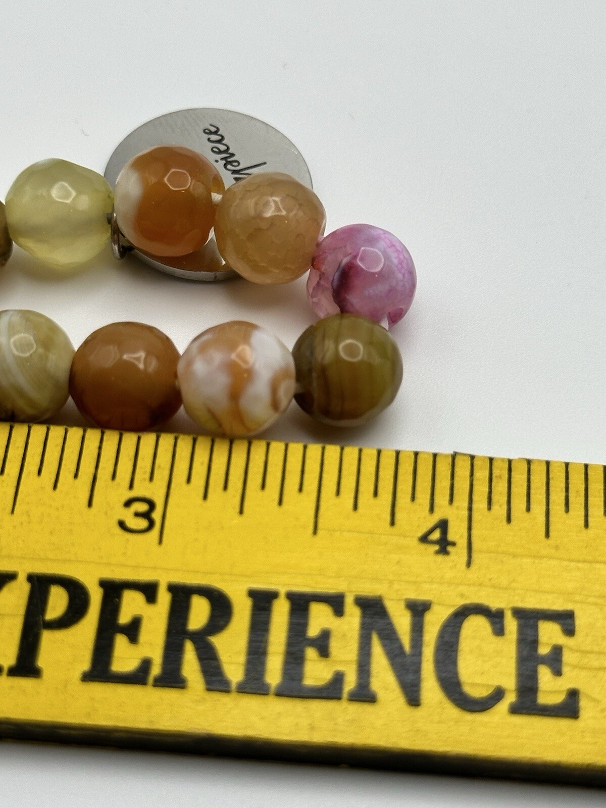 Healing Stone Beaded Stretch Bracelet With God’s Masterpiece Charm