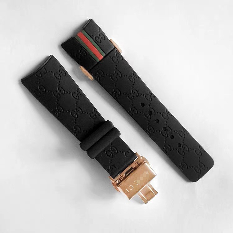 26MM Fit For I-Gucci Digital Men’s Watch YA114207 Rubber replacement Watch Strap