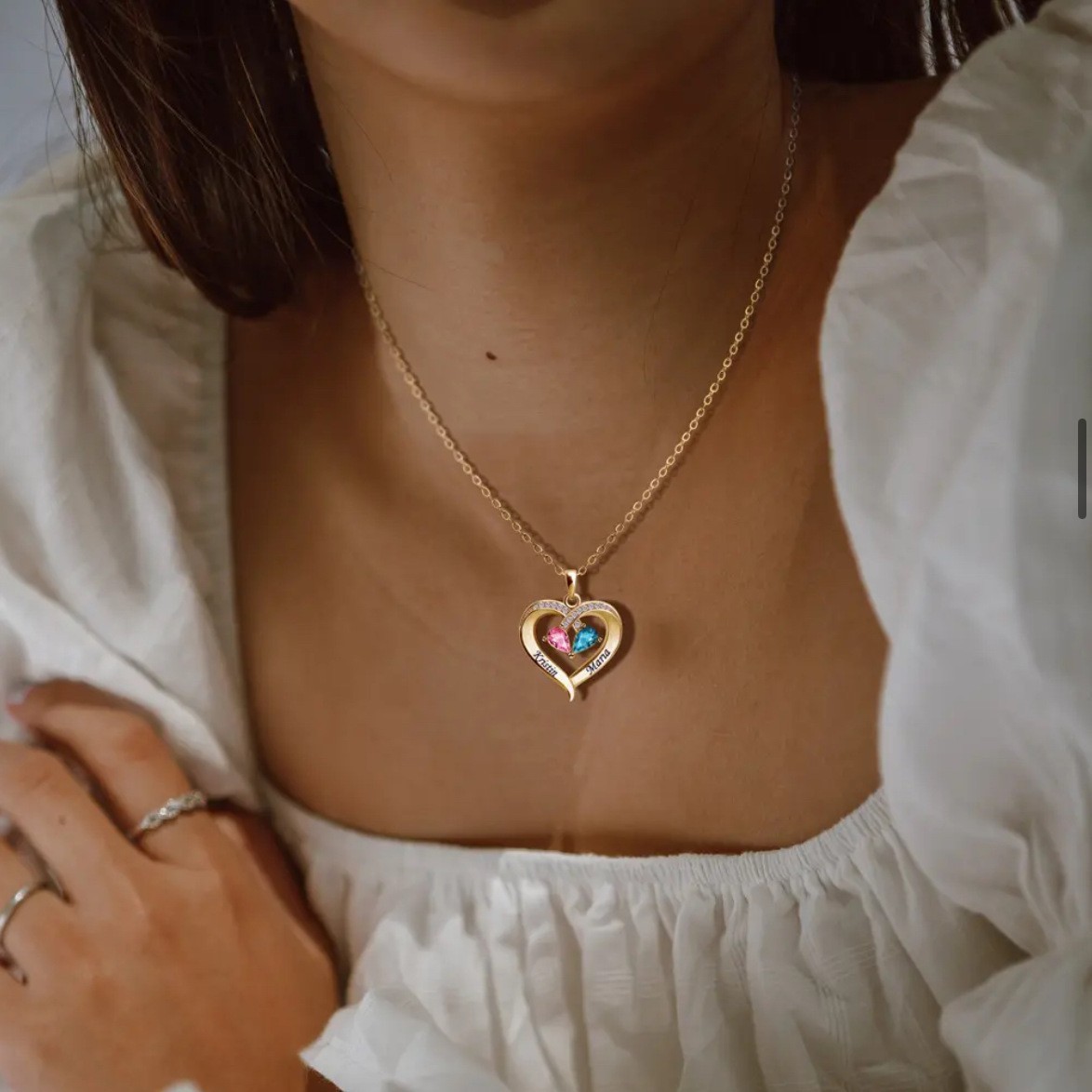Mother’s day Necklace Personalized Custom ANY Name Sterling Silver 925 Pendant