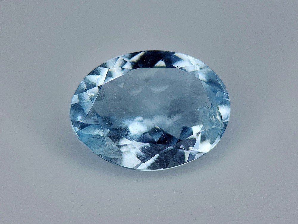 Stunning 1.42 Carats Natural Santa Maria Aquamarine Loose Faceted Gemstone