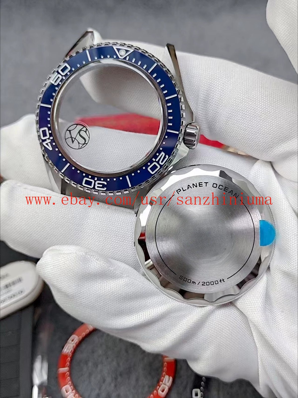 42mm Watch Case + Dial + Hands + Strap Seamaster 600m Kit Suitable for 2824