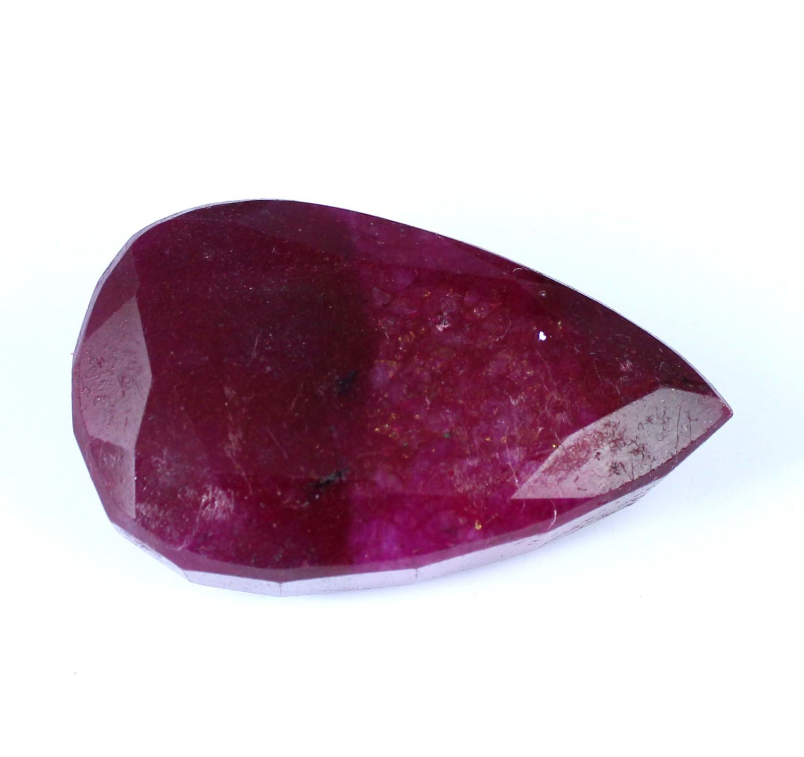 247.55 Ct Natural African Red Ruby Pear Gemstone Investment Grade