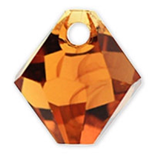 Swarovski Crystal TopDrill Bicone Topaz Color 6mm. Approx 24 PCS 6328-6301