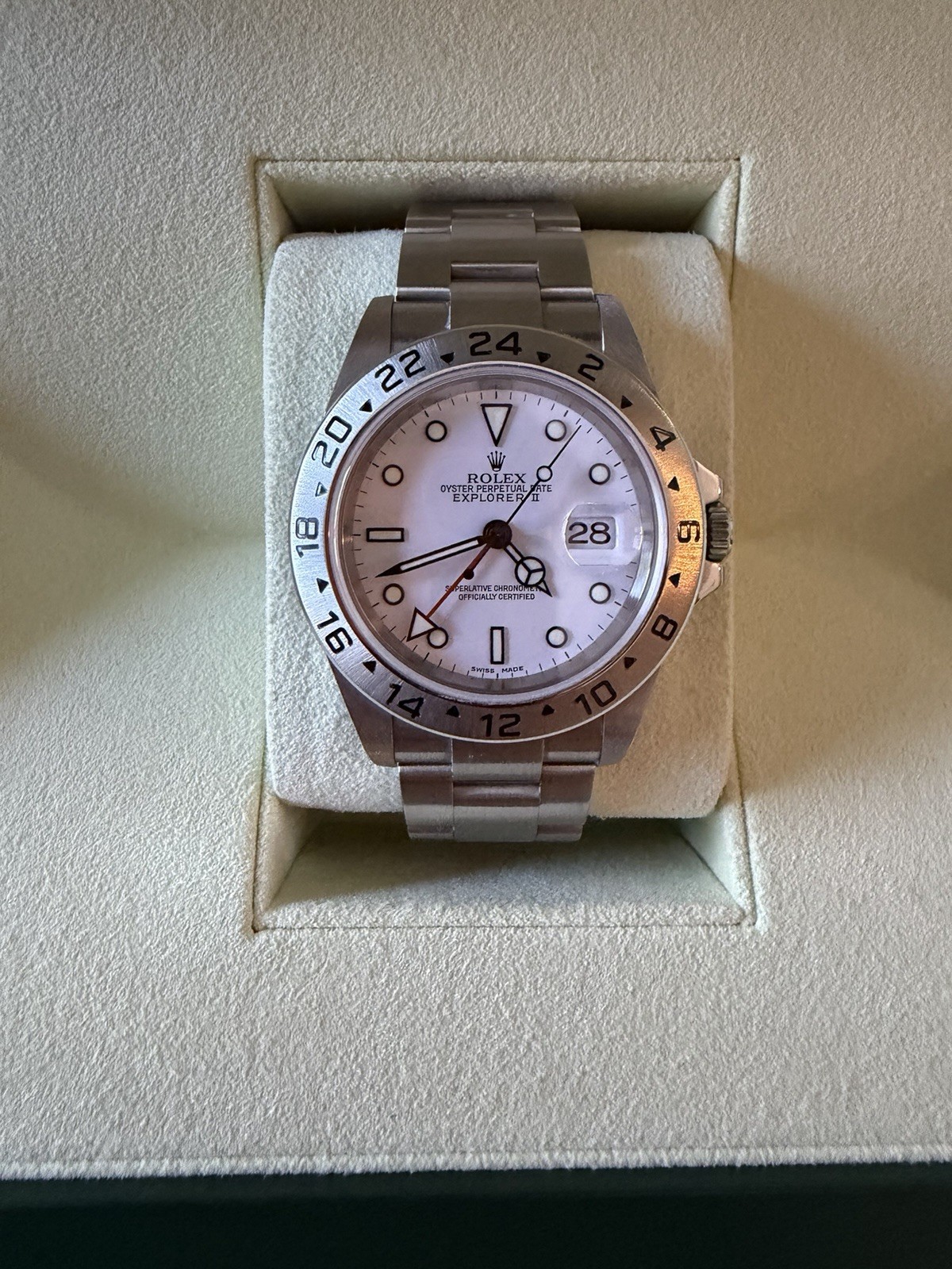 Rolex Explorer II White Men’s Watch – 16570