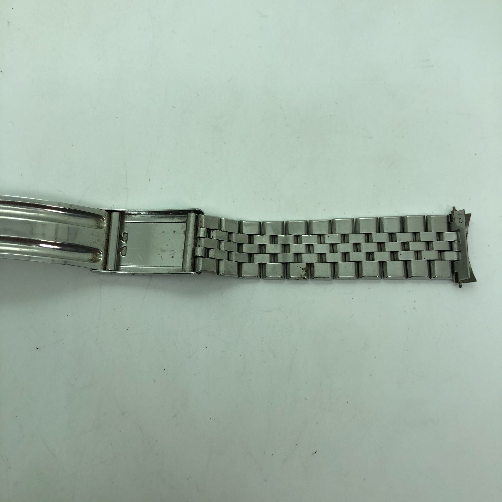 [w2095] OMEGA Vintage Bracelet 017 16cm 6.3″ 19mm Stainless steel EX/VG