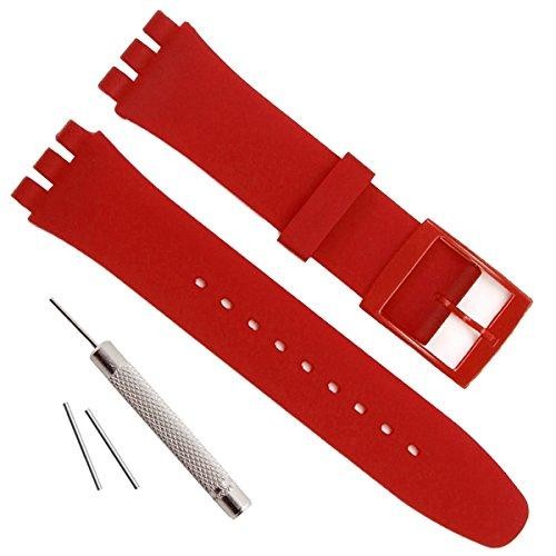 Jelly Silicone Watch Strap for Swatch 16mm 17mm 19mm 20mm Waterproof Band
