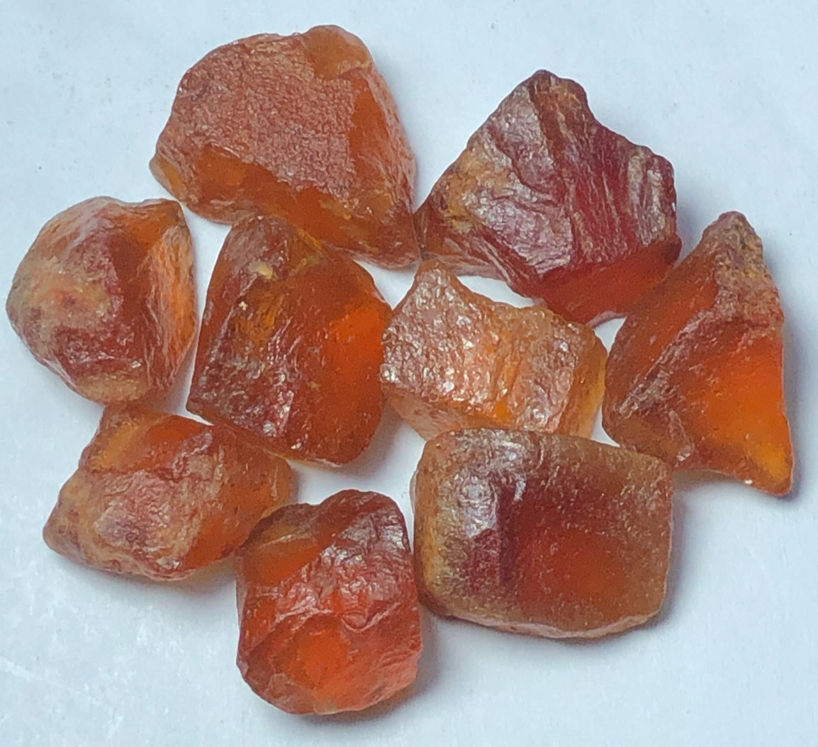 60 carat Natural facet rough quality hessonite garnet from Africa loose gemstone