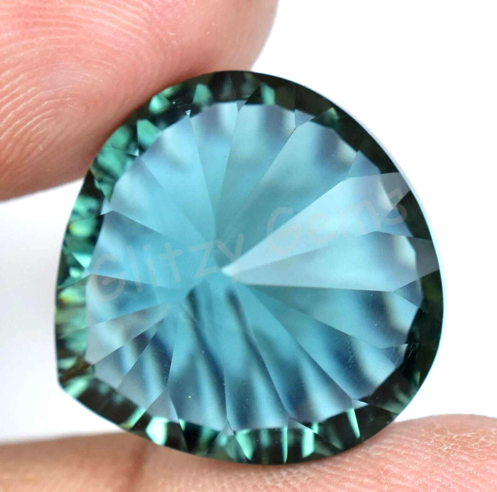 Natural 21.25 Ct Paraiba Tourmaline Greenish Neon Blue Copper Loose Gemstone