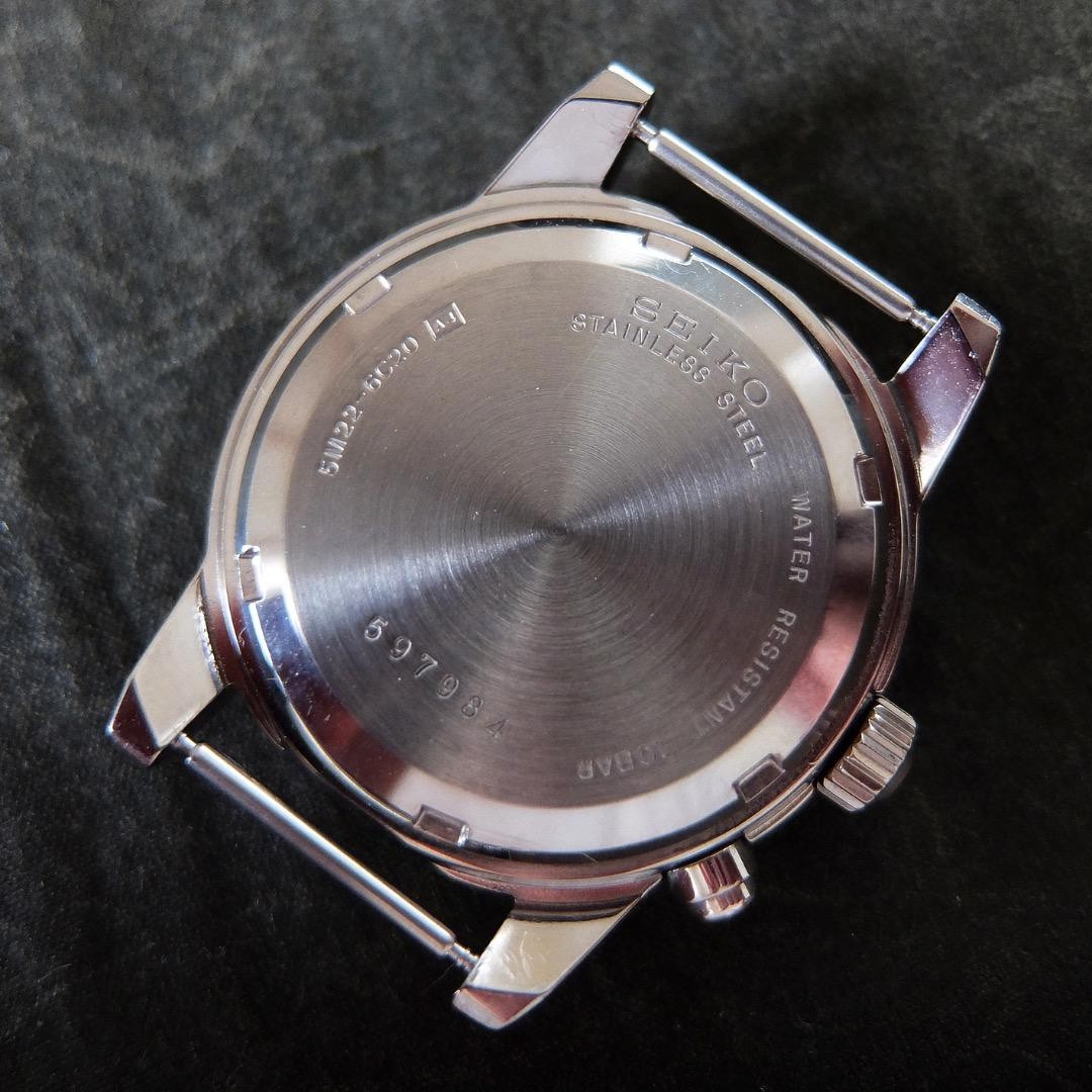 SEIKO SUS AGS Military Dial 5M22 6C20 Excellent Condition