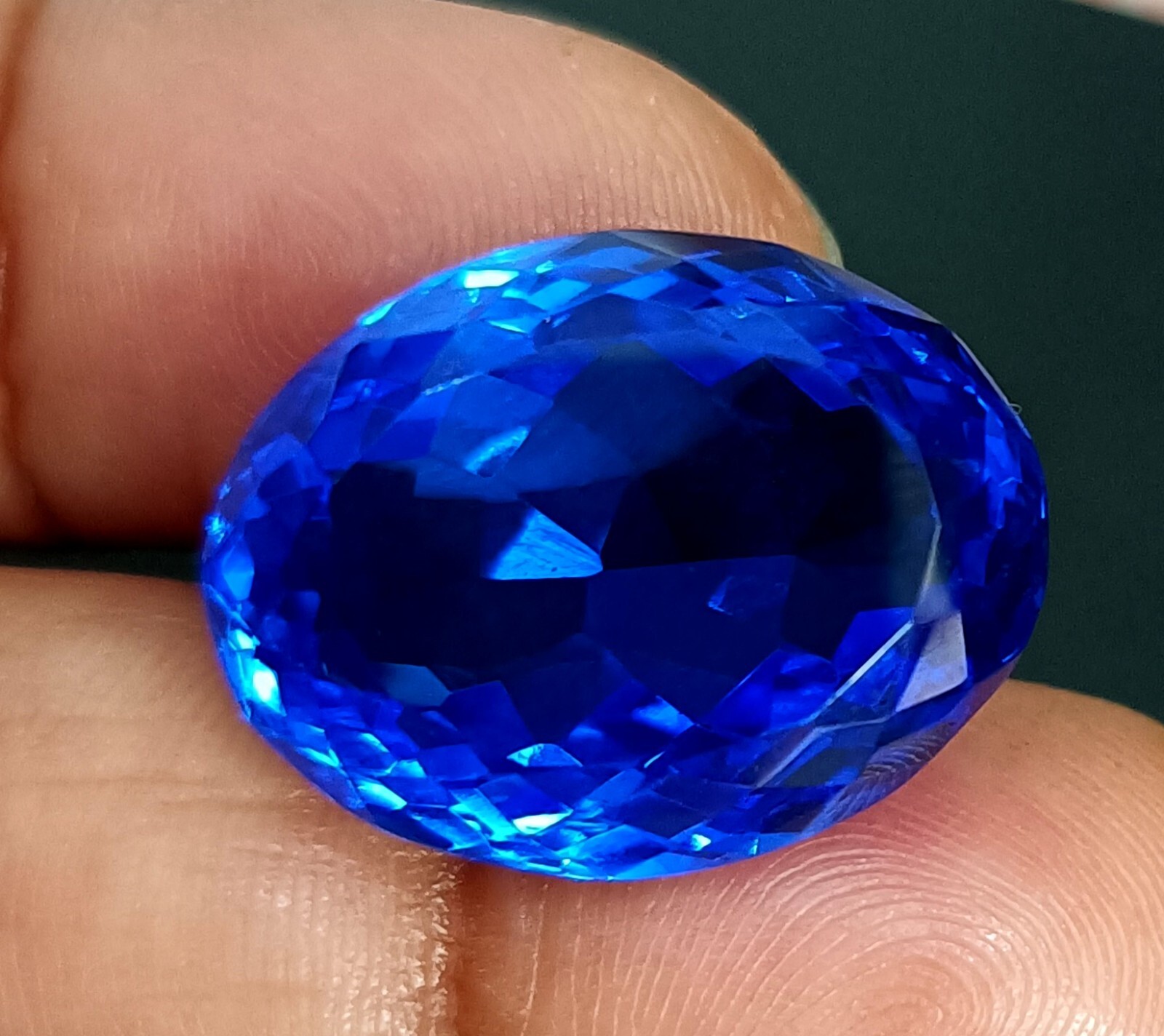 20 Ct AAA+ Natural Kashmiri Blue Sapphire Loose Gemstone Oval Cut EGL Certified