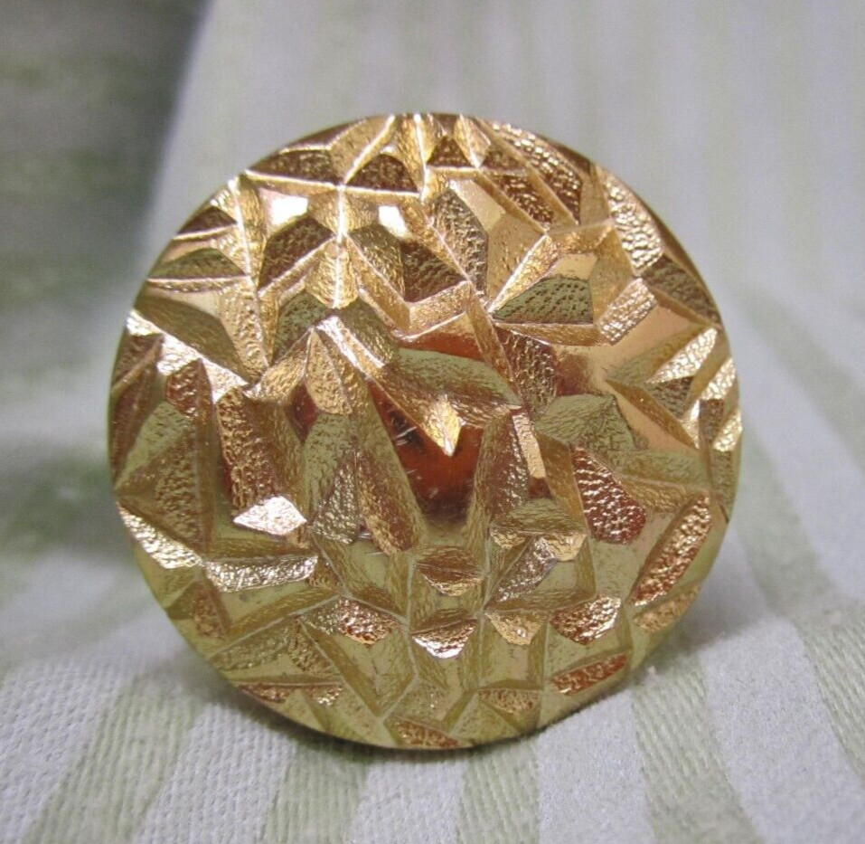 Vintage Scarf Clip Ring Accessory TANA WEST GERMANY – Gold Toned – 1.25″ Round