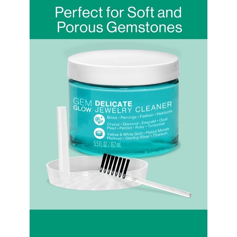 Jewelry Care System Kit Fine Delicate Cleaning Polishing Cloth Basket Brush New