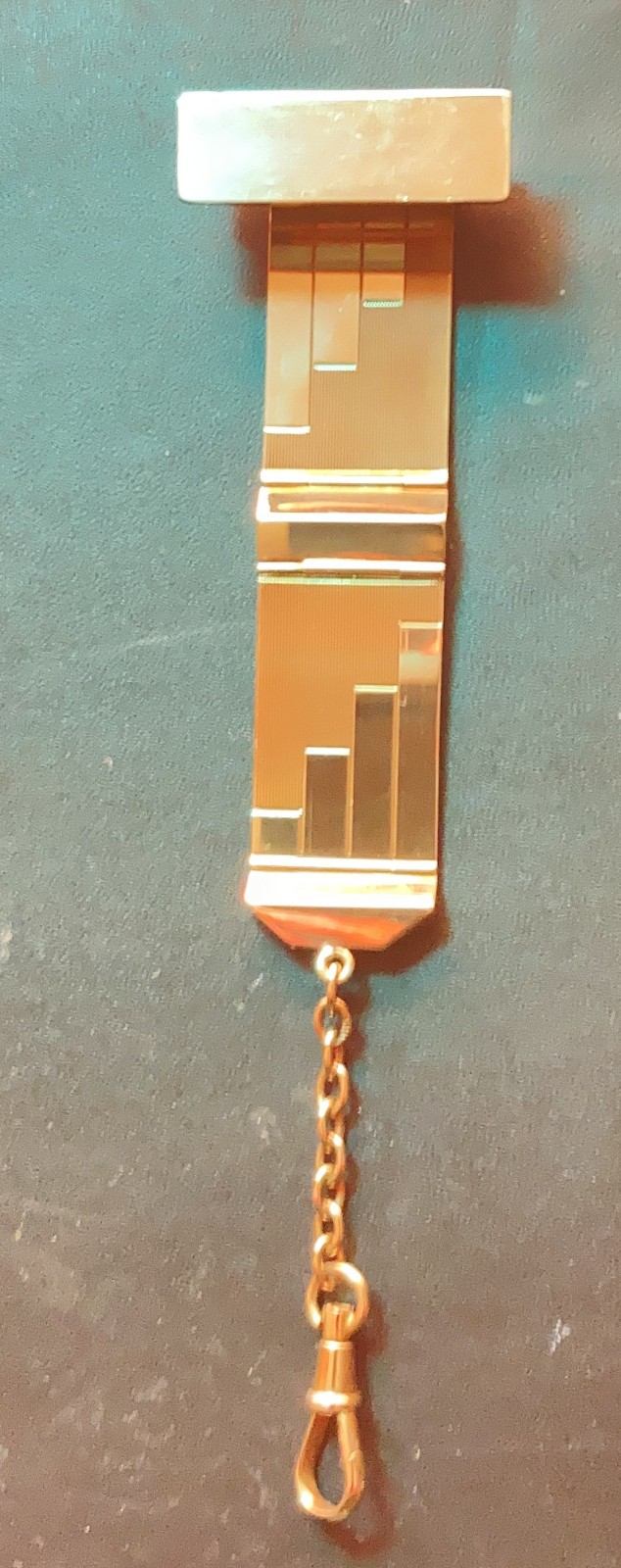 ANTIQUE 1920’s 22K/885 SOLID GOLD ART DECO WATCH FOB – 17.5g