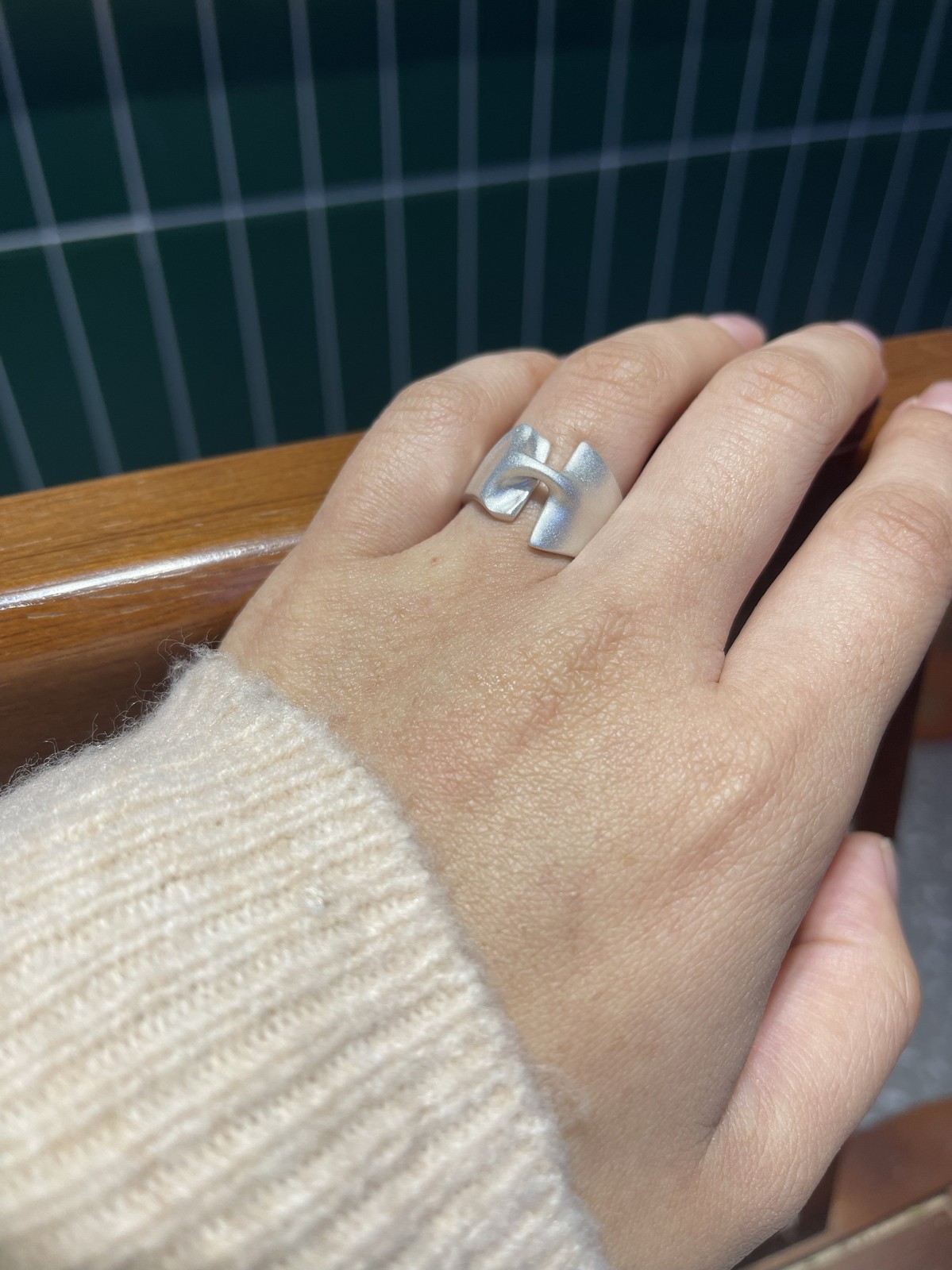 Whole body s925 silver ring male and female elephant iceberg sculpture design