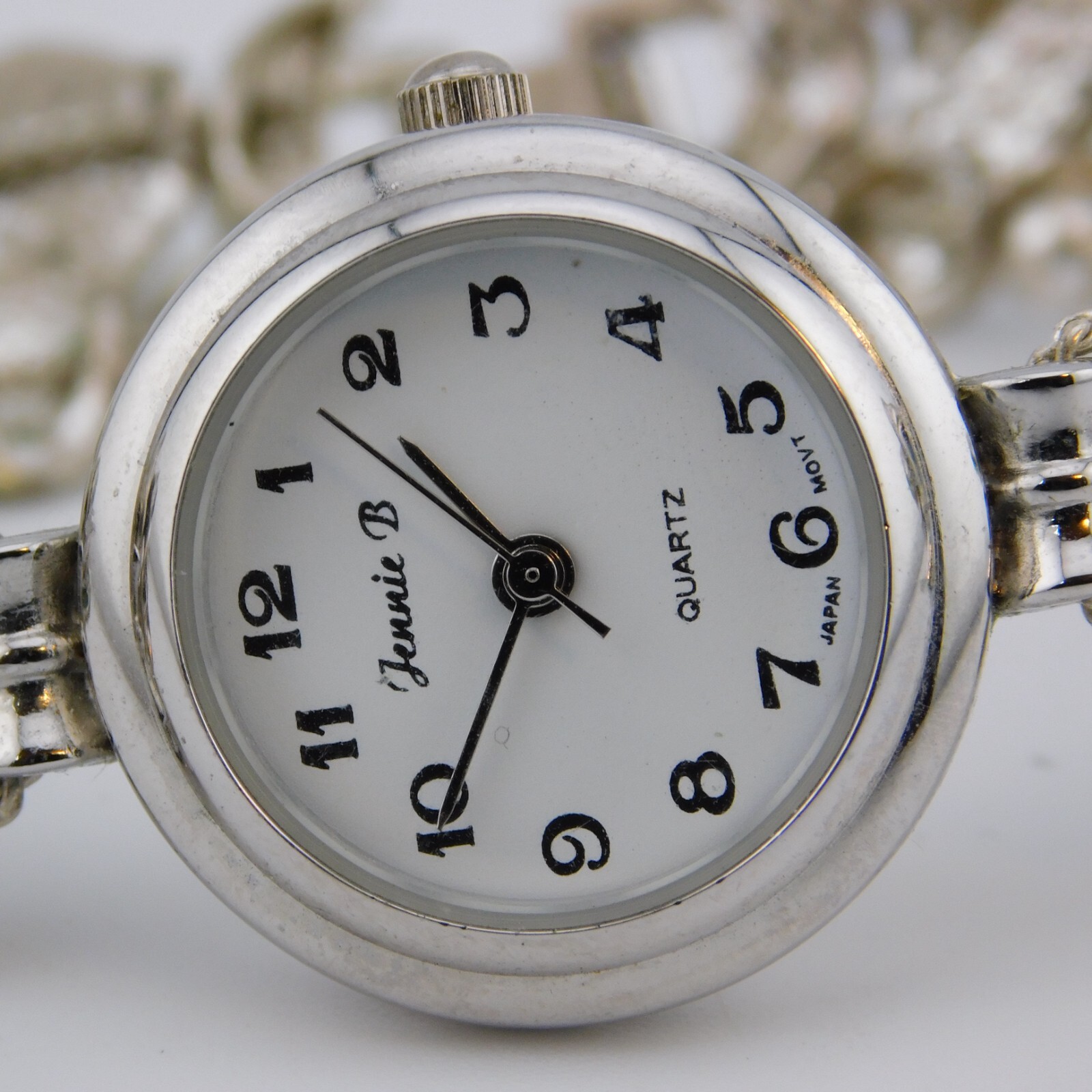 Jennie B Enameled Quartz Analog Women’s Watch Sz. 6 3/4″ New Battery