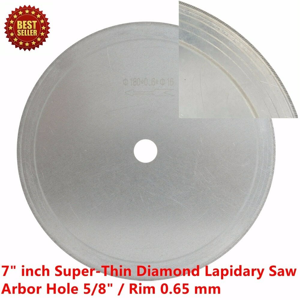 7″ inch 180mm SuperThin Rim Diamond Lapidary Saws Blades Jewelry Tools for Stone