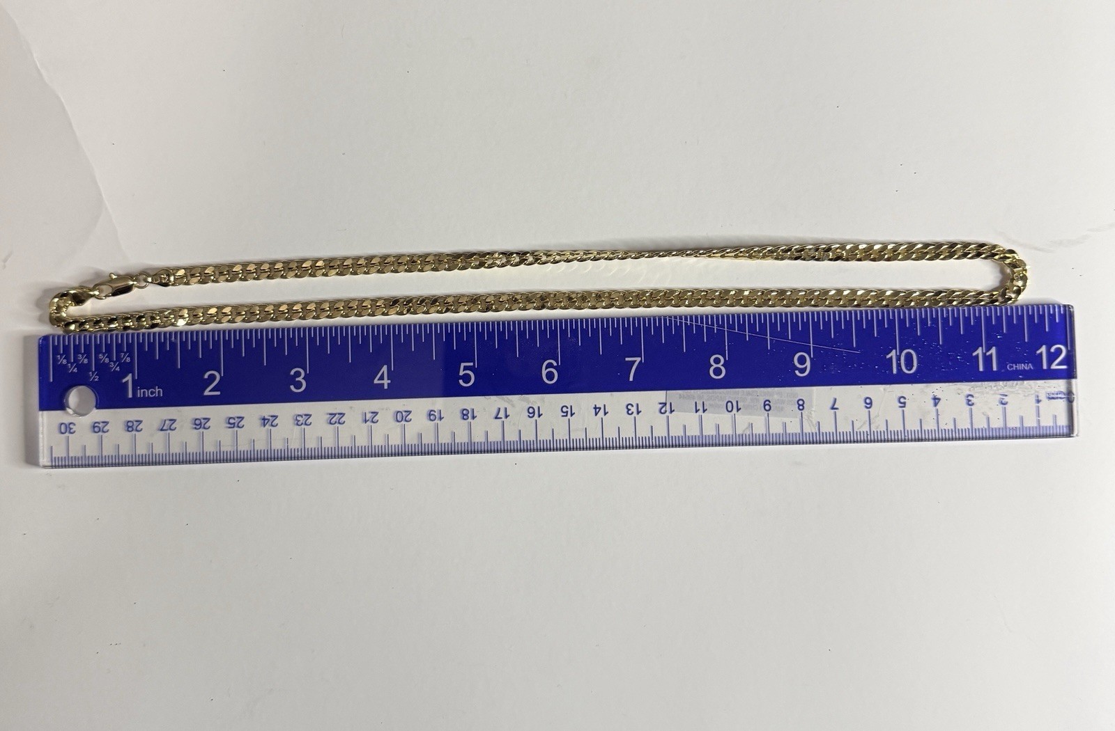 5.5mm Cuban Link Chain 22” XP 18K Gold GP (26g)